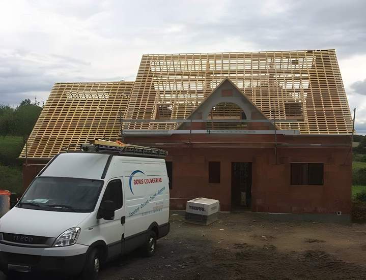 Construction de charpente en bois, Picauville